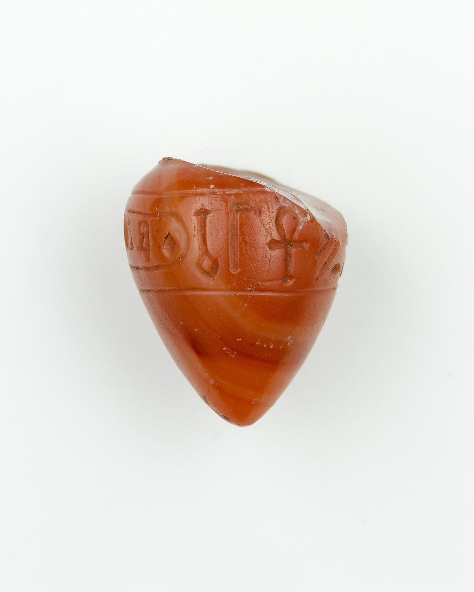 Plumb Bob with the Name of Hatshepsut, Carnelian