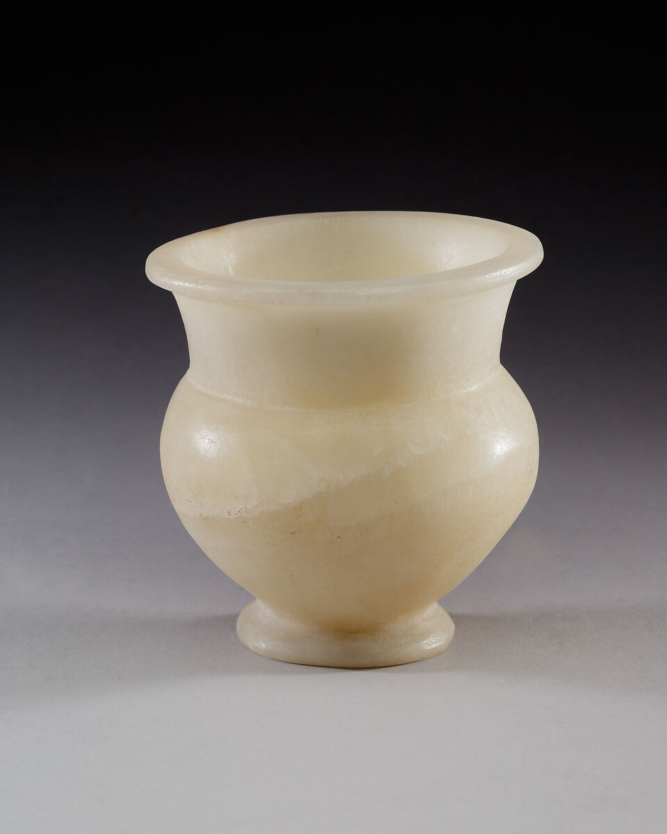 Jar, Travertine (Egyptian alabaster)