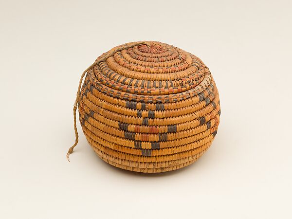 Small Round Lidded Basket