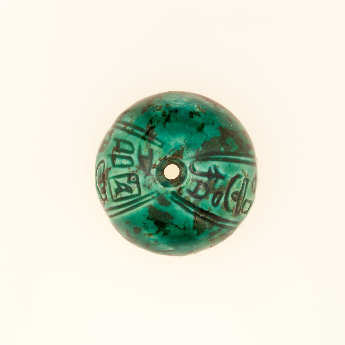 Bead Cap for a Menat Necklace, Steatite