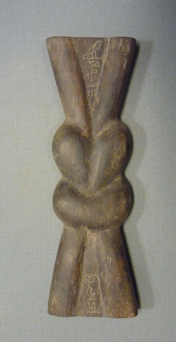 Tjes-Knot Amulet, Wood (ebony) 