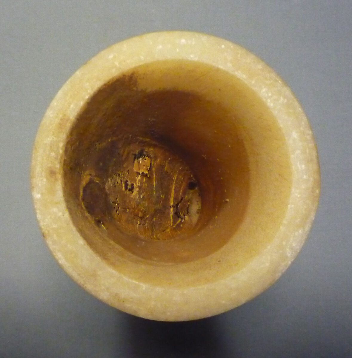 Ointment Jar, Travertine (Egyptian alabaster)
