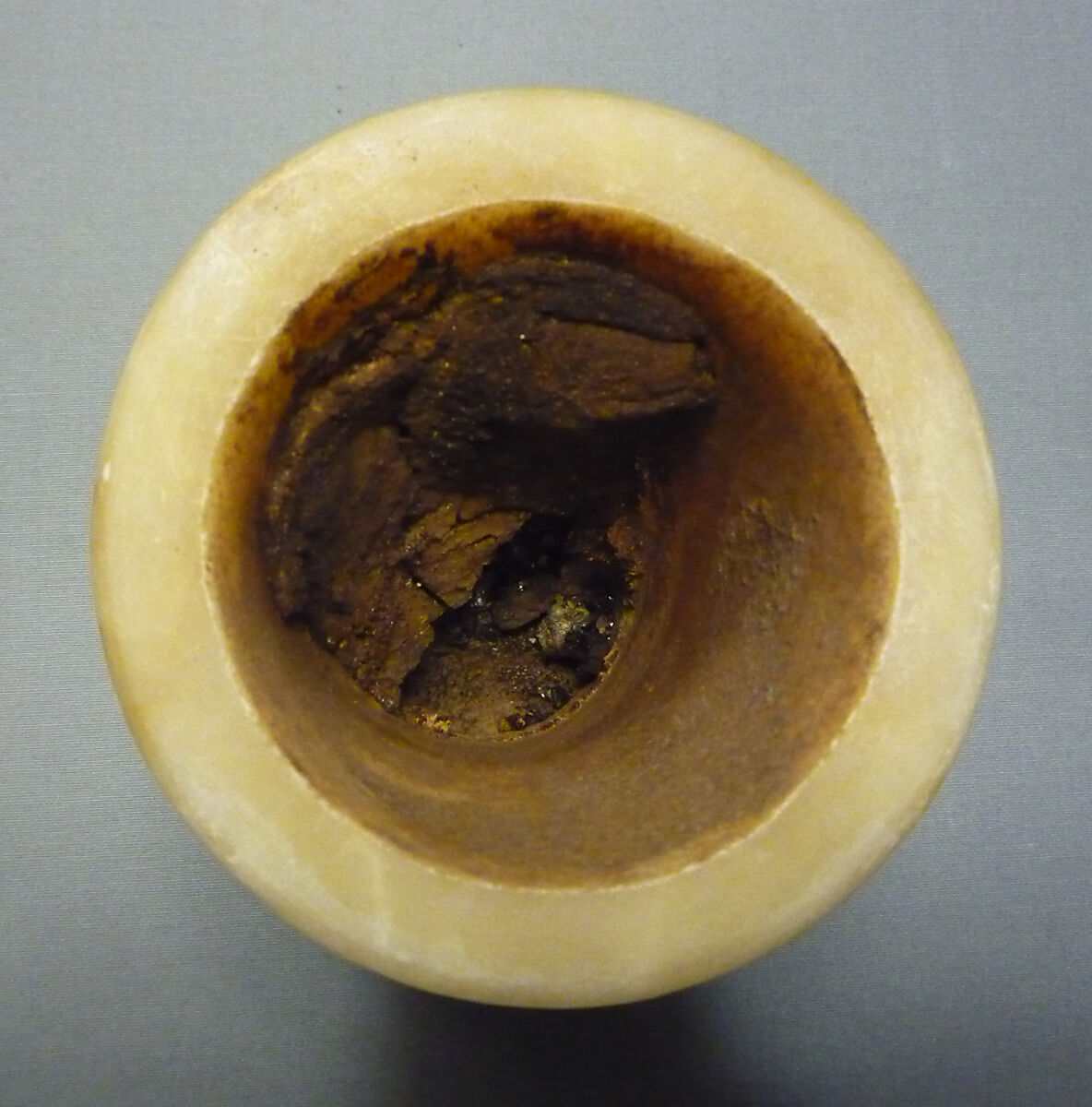 Ointment Jar, Travertine (Egyptian alabaster)