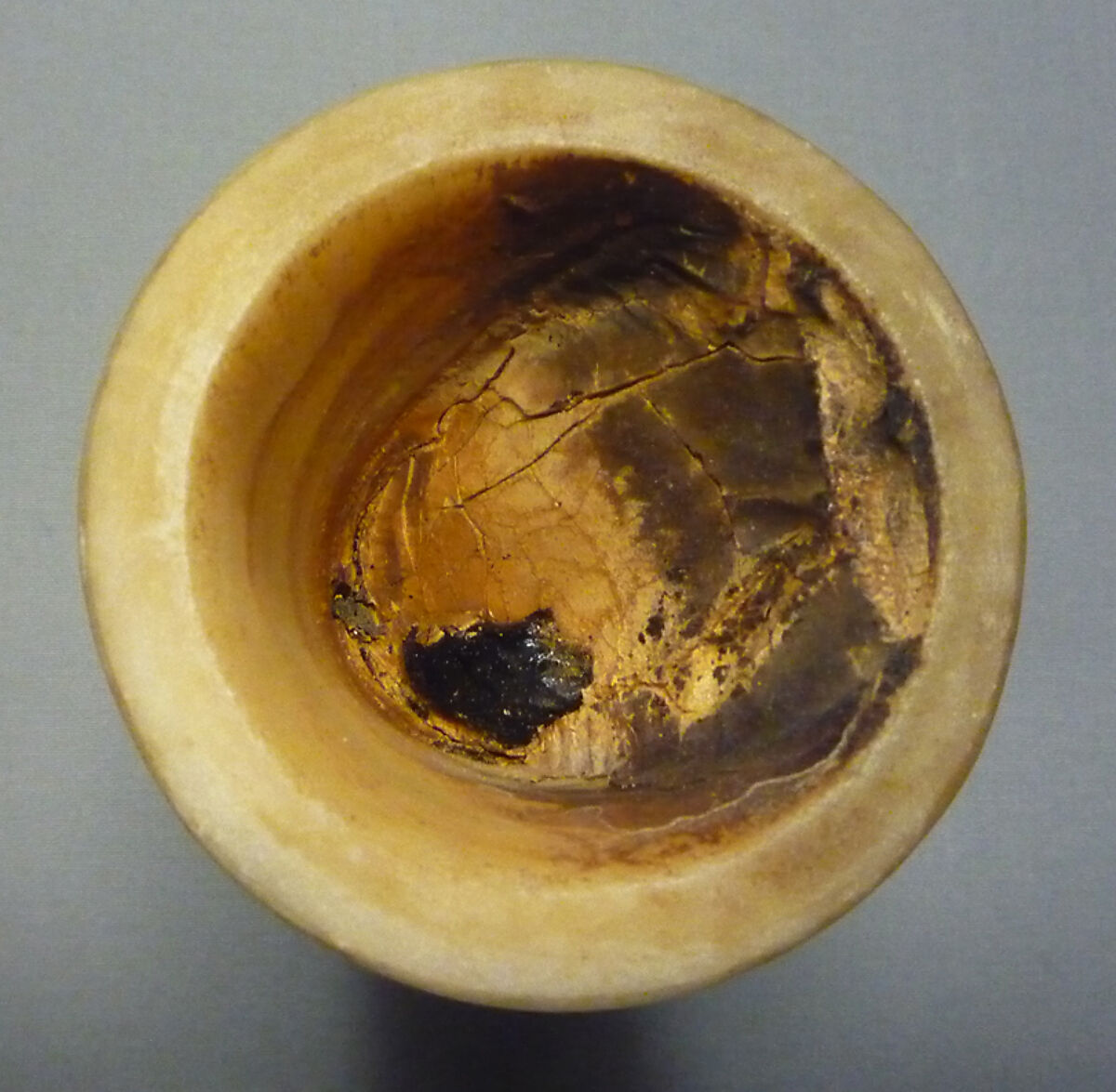 Ointment Jar, Travertine (Egyptian alabaster)