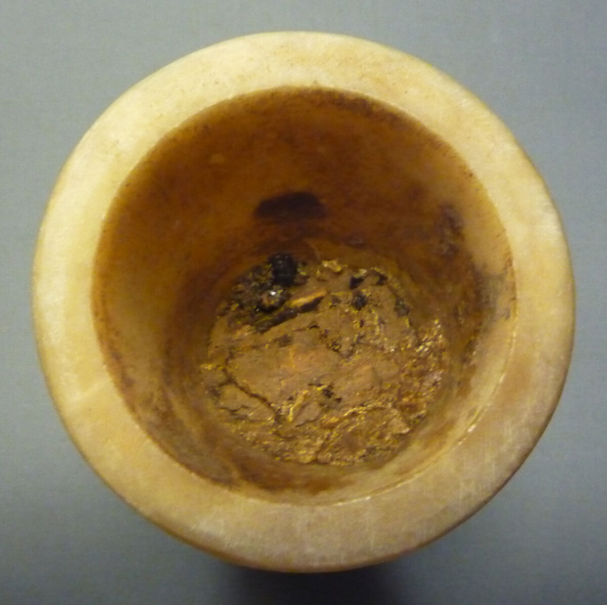 Ointment Jar, Travertine (Egyptian alabaster)