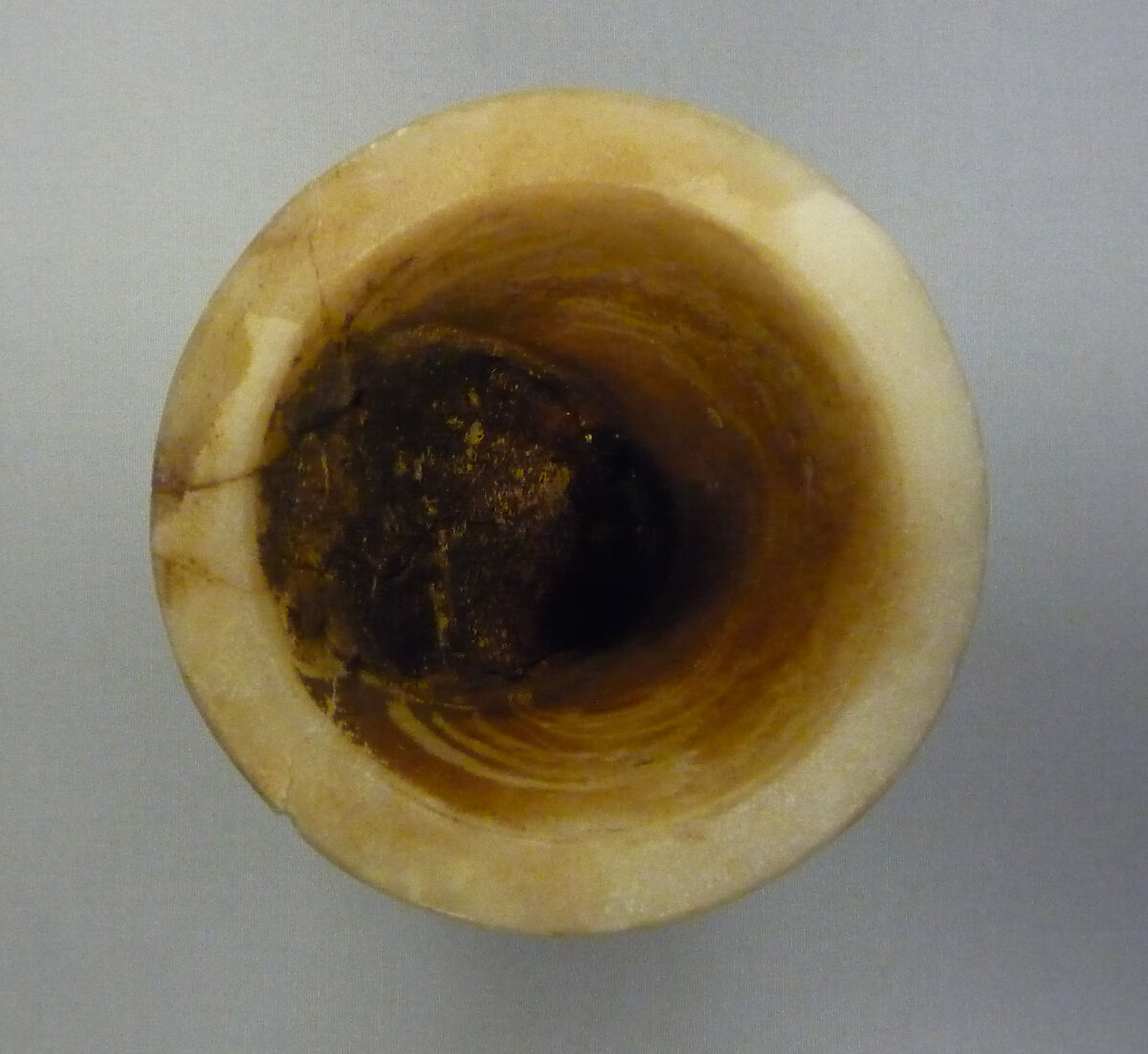 Ointment Jar, Travertine (Egyptian alabaster)