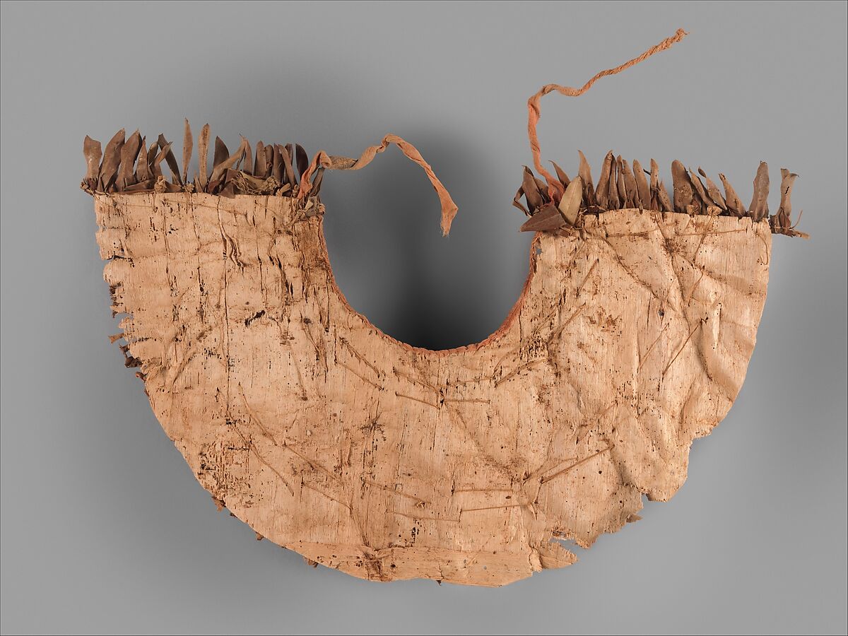 Floral collar from Tutankhamun's Embalming Cache, Papyrus, olive leaves, cornflowers, linen