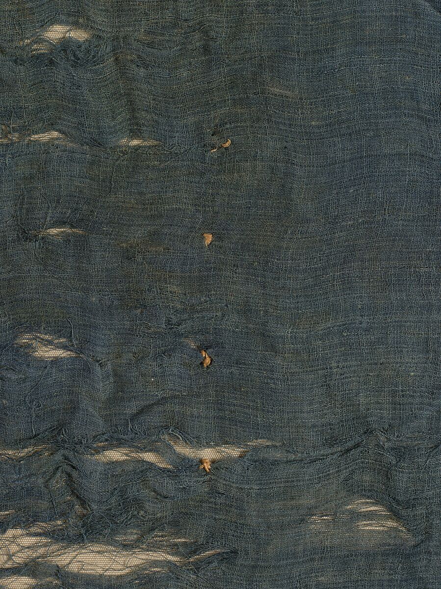 Blue Kerchief from Tutankhamun's Embalming Cache, Linen dyed with indigotin