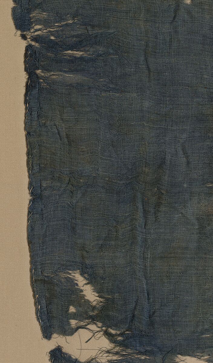 Blue Kerchief from Tutankhamun's Embalming Cache, Linen dyed with indigotin