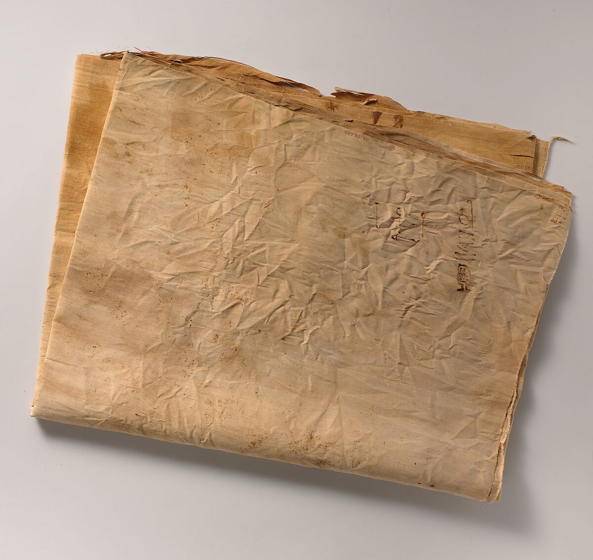 Inscribed Linen Sheet from Tutankhamun's Embalming Cache, Linen 