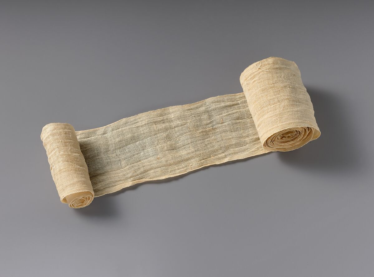 Mummy Bandage from Tutankhamun's Embalming Cache, Linen 