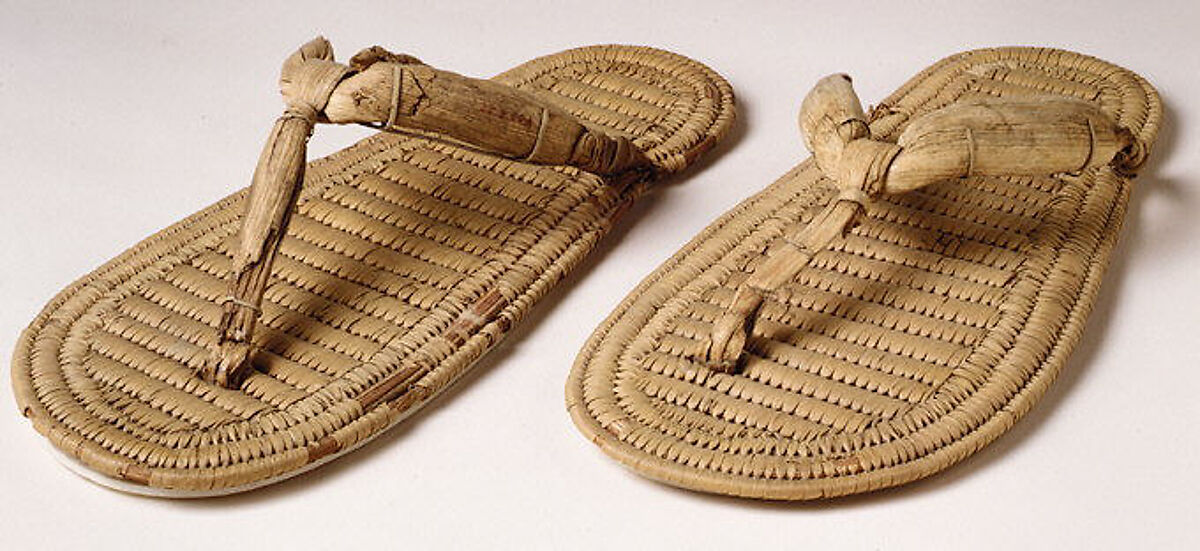 Pair of Sandals, Papyrus Reed