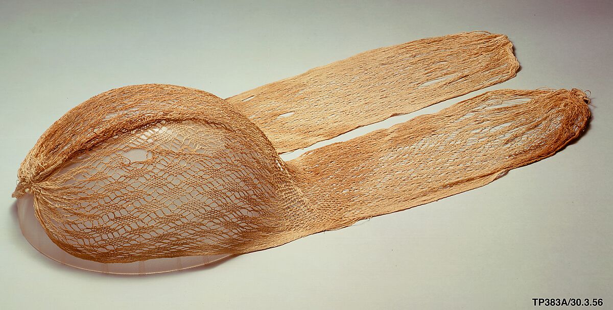 Turban from the Head of a Mummy of a Child, Linen net 