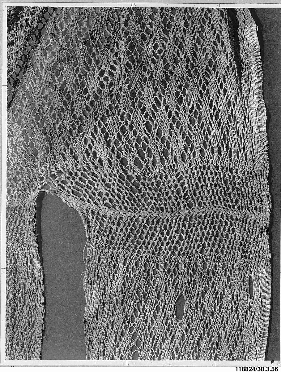Turban from the Head of a Mummy of a Child, Linen net