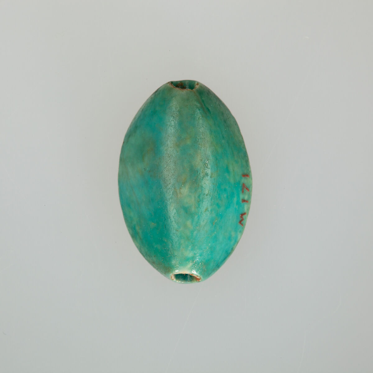 Stamp Seal Inscribed for the God's Wife Nefertari, Steatite, glazed