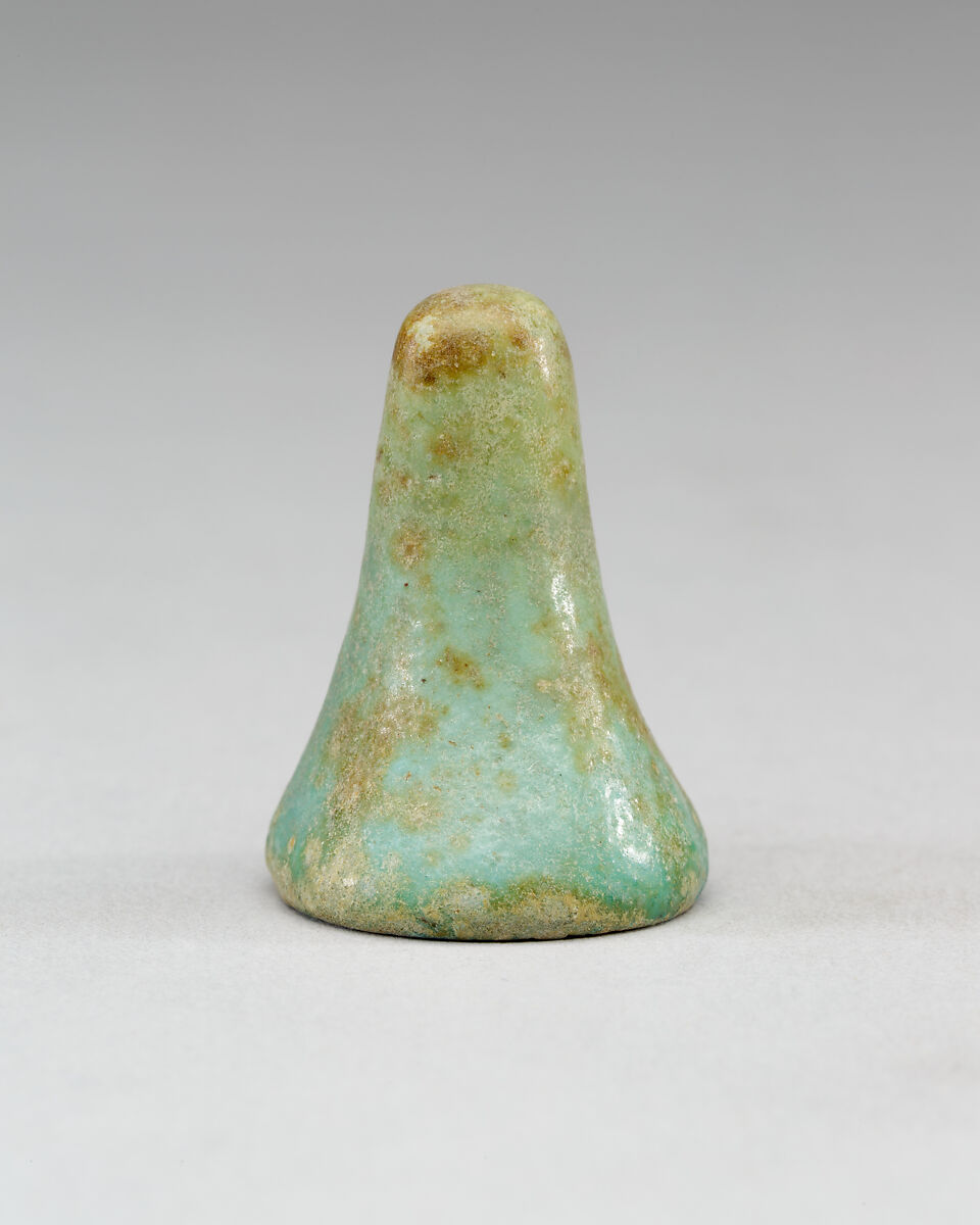 Conical Game Piece, Faience 