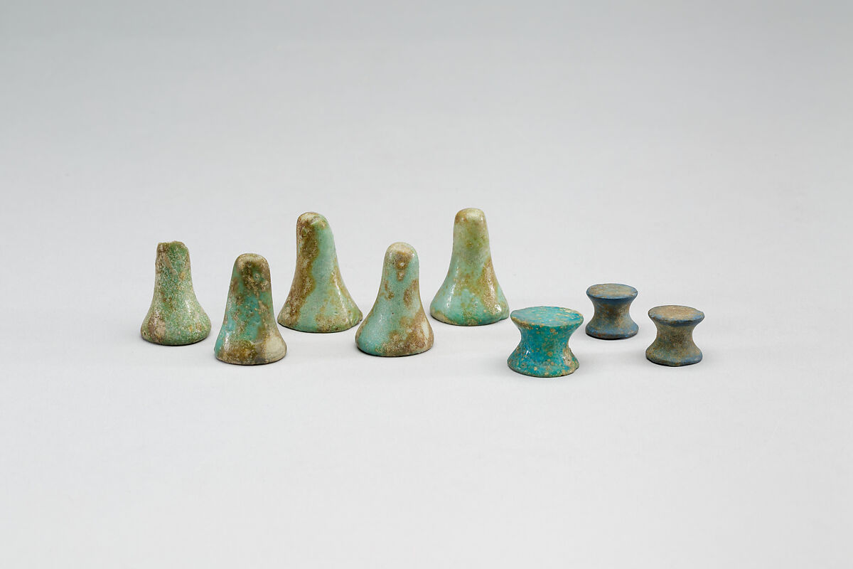 Conical Game Piece, Faience