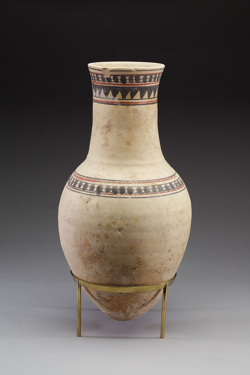 Jar from the Burial of the Child Amenhotep, Pottery, paint 