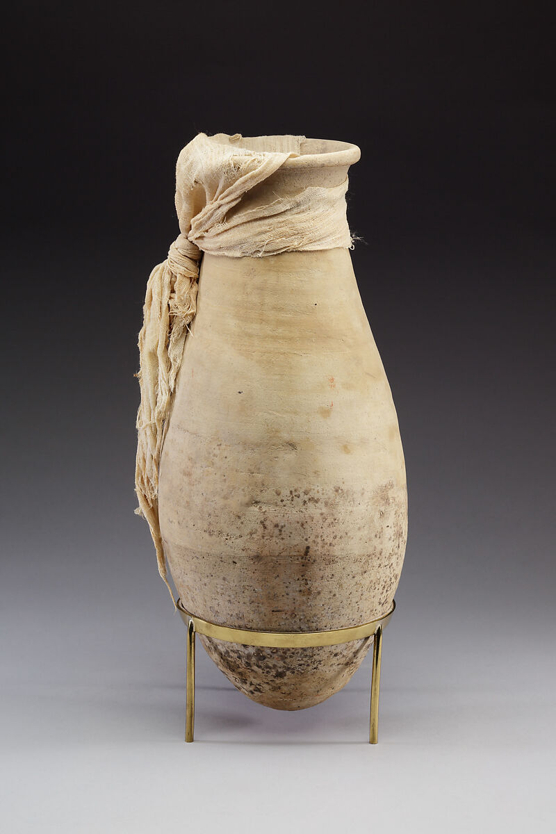 Jar from the Burial of Amenhotep, Pottery, linen 