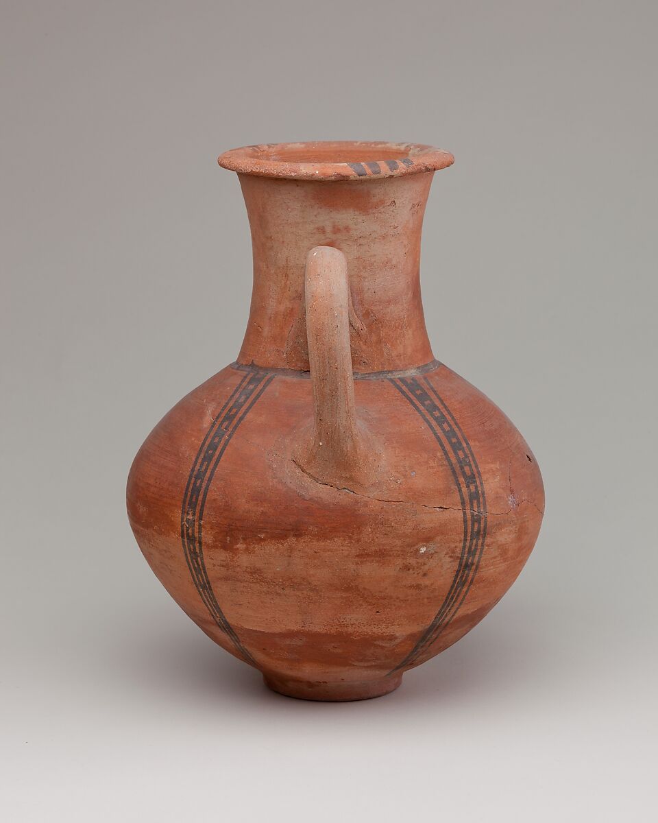 Decorated Jug of Neferkhawet, Pottery, paint