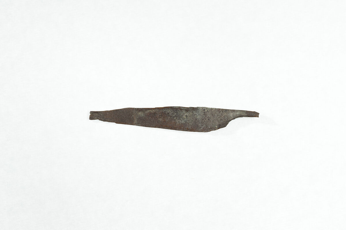 Blade for a Model Saw from a Foundation Deposit, Bronze or copper alloy 