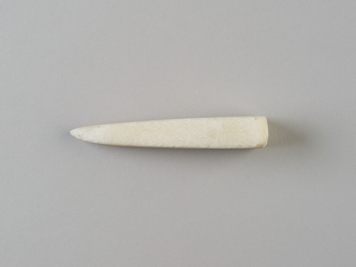 Whetstone from a Foundation Deposit, Travertine (Egyptian alabaster)