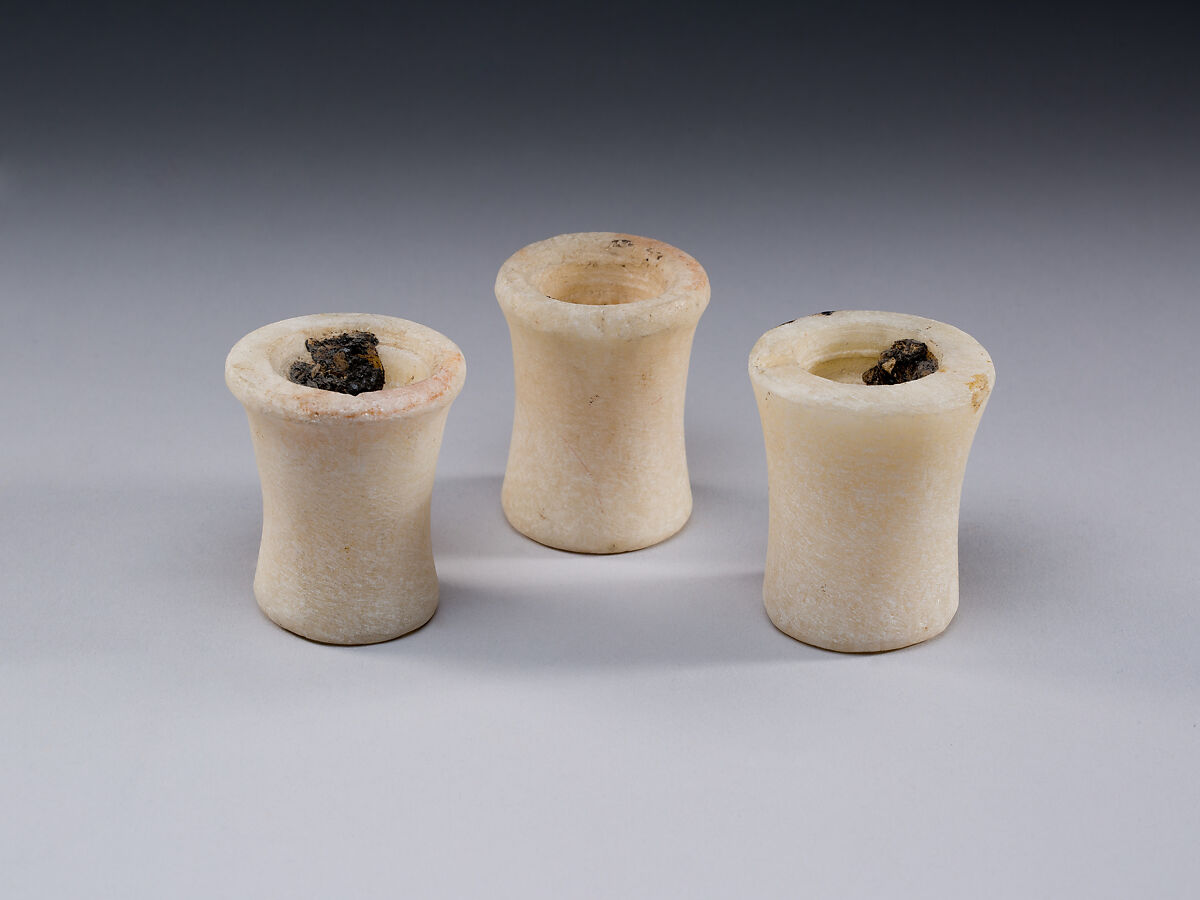 Model Ointment Jar from a Foundation Deposit, Travertine (Egyptian alabaster) 