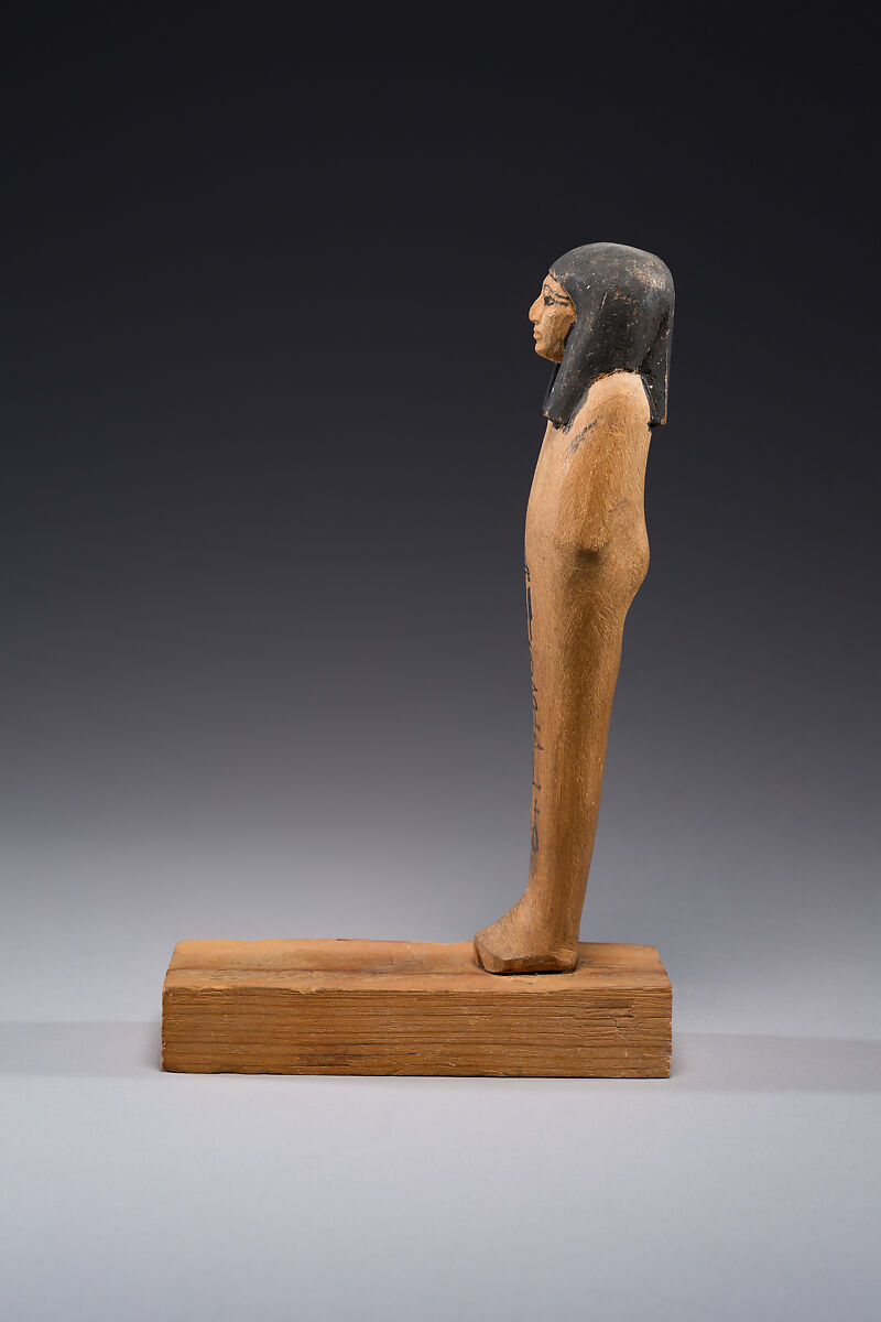 Base of Osiris Figure of Hatnefer (see 47.105.2), Wood, paint