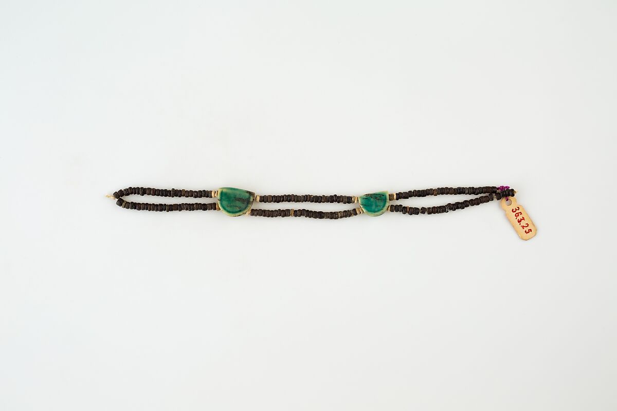 Bracelet, Glazed steatite, faience