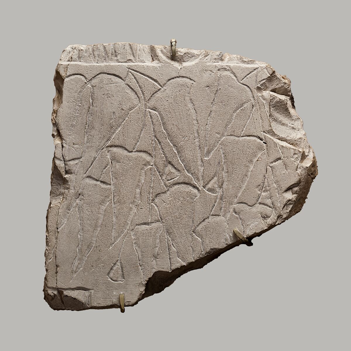 Relief fragment depicting a vine, Limestone 
