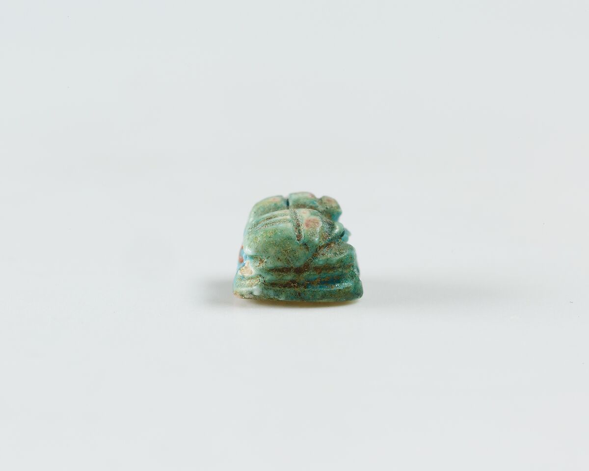 Double Scarab, Glazed steatite