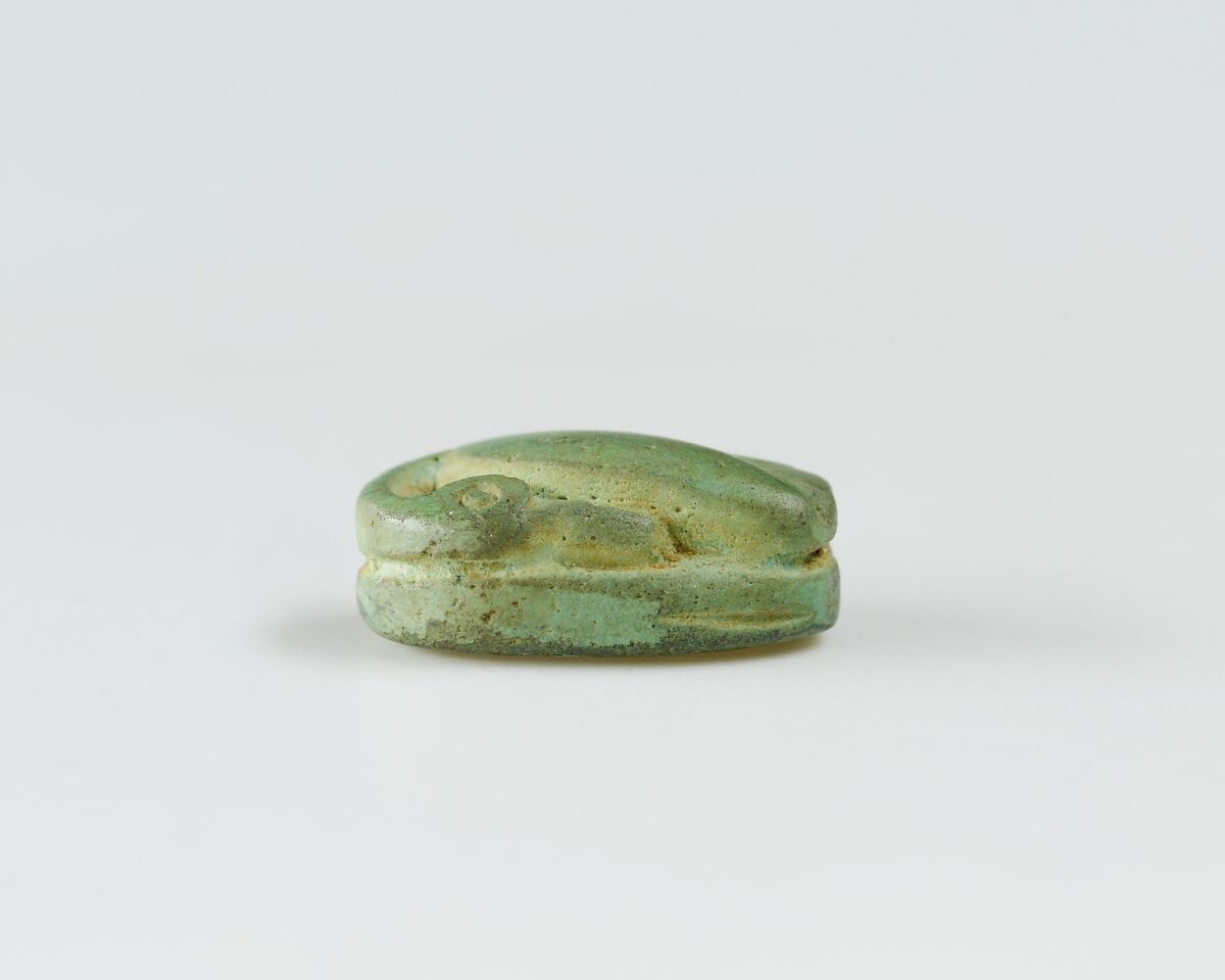 Plaque Decorated with a Duck, Glazed steatite