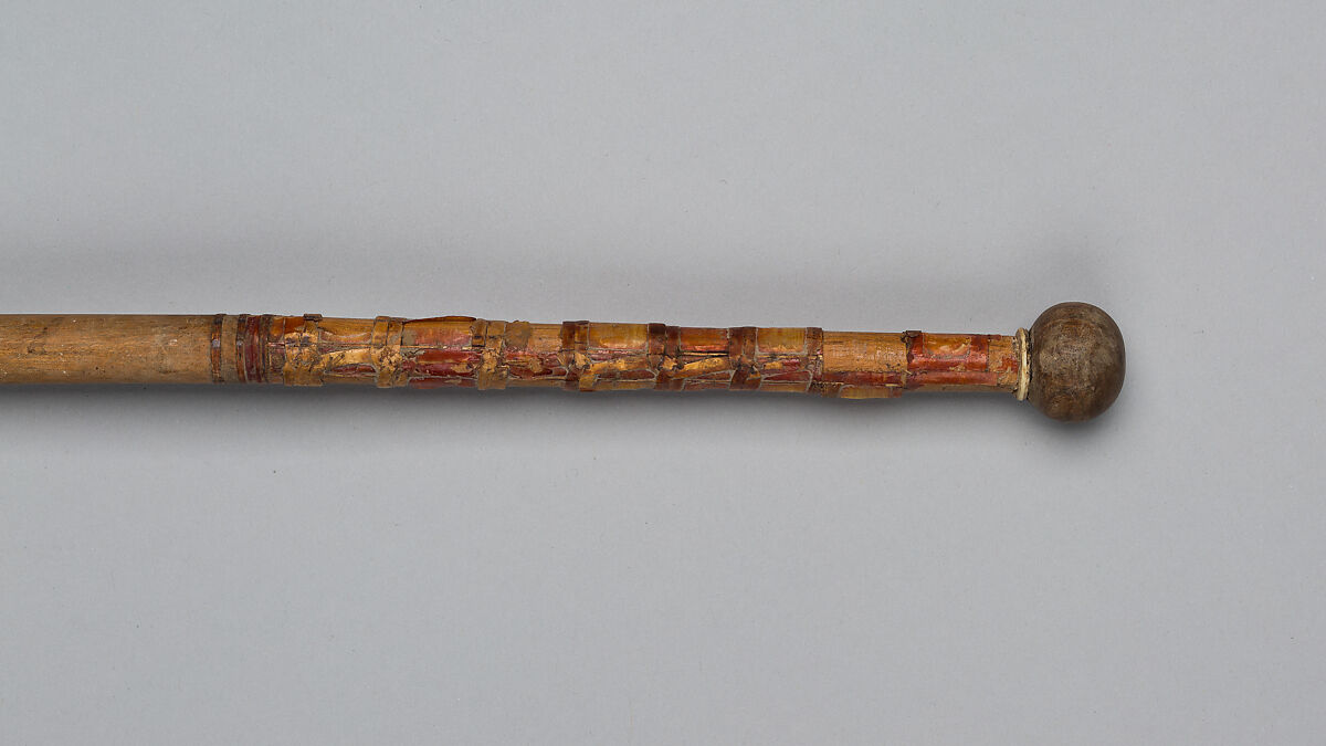 Hilt of a Javelin, Wood, ebony, ivory, bark