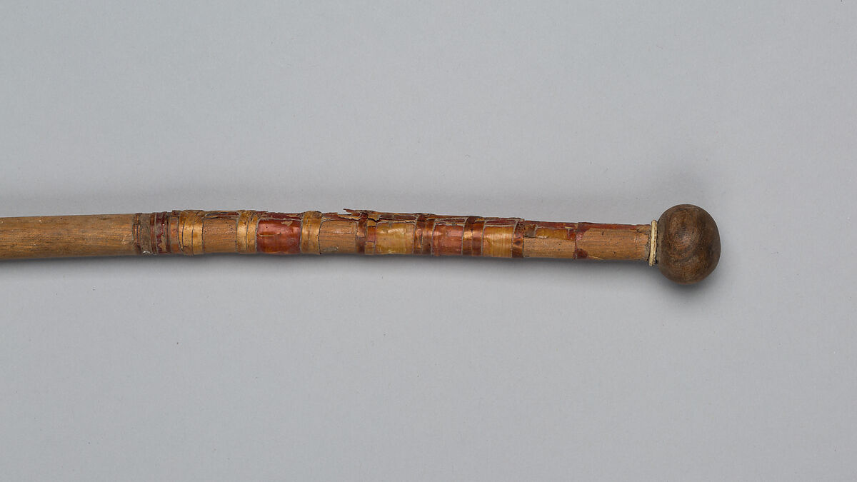 Hilt of a Javelin, Wood, ebony, ivory, bark