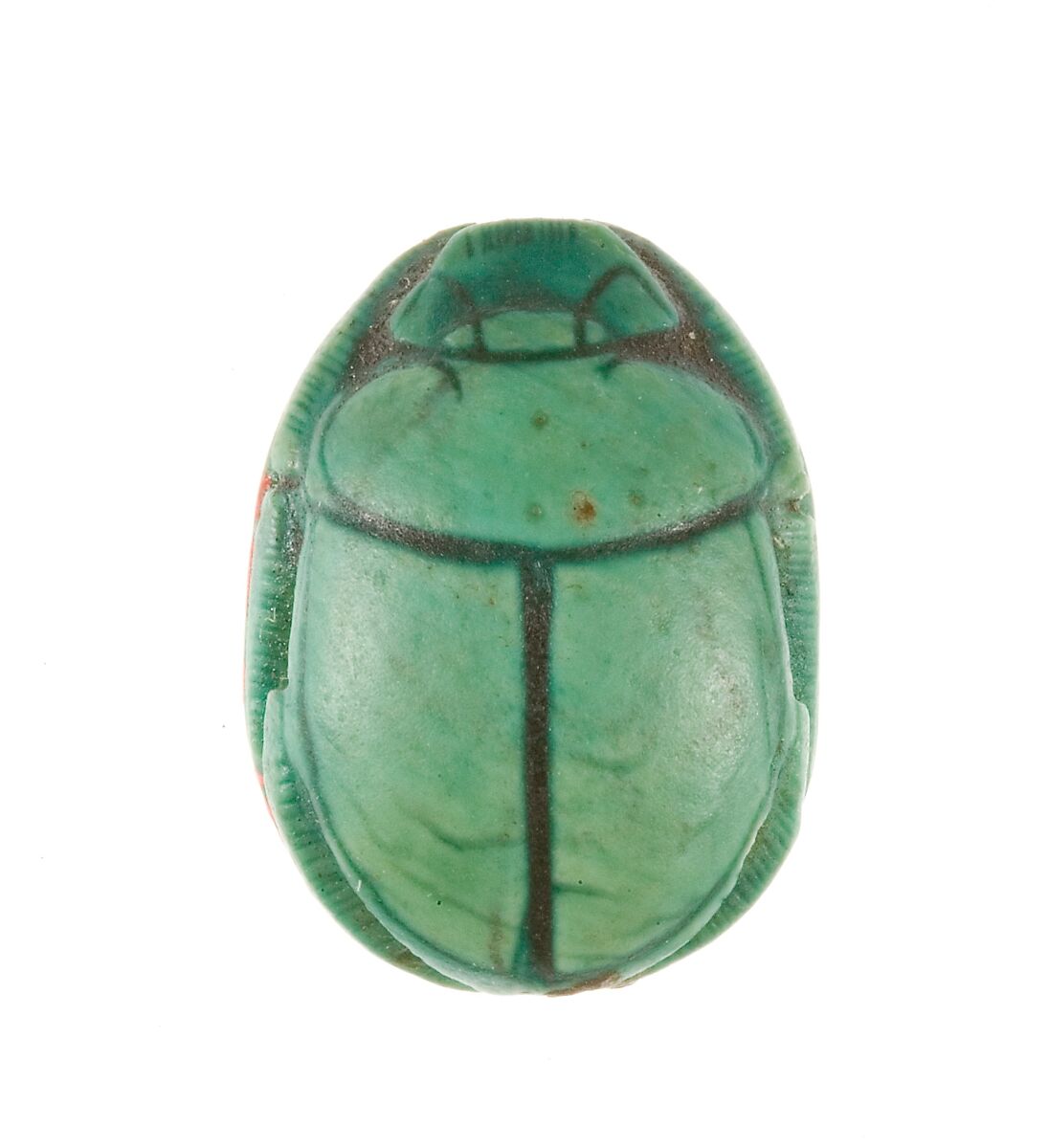 Scarab Inscribed for the God's Wife Hatshepsut, Steatite (glazed)