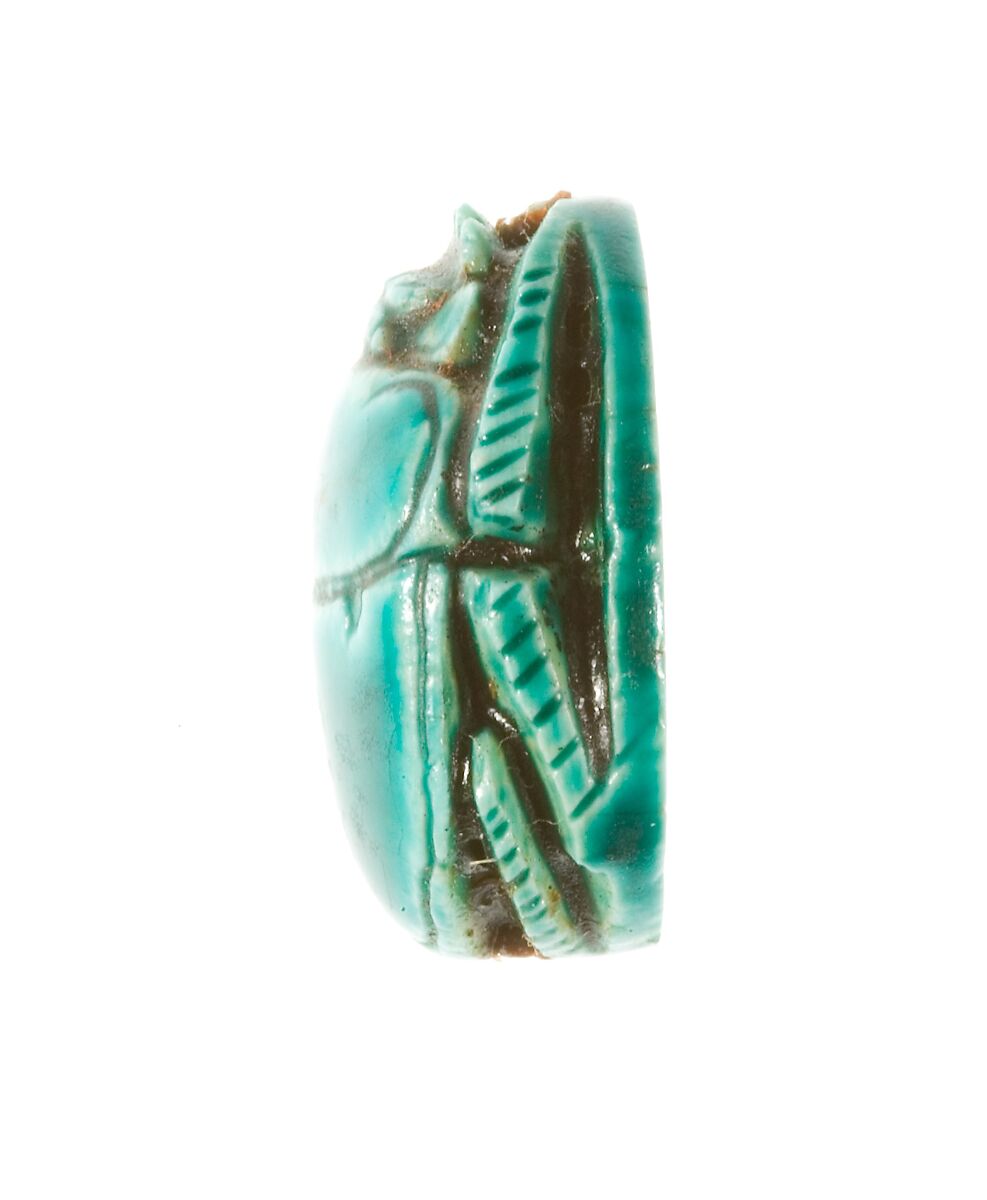 Scarabs Inscribed for the God's Wife Neferure, Steatite, glazed