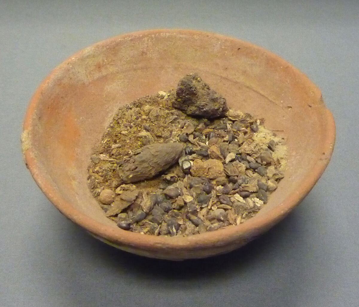 Bowl of Grapes and Figs, Pottery, grapes, dates