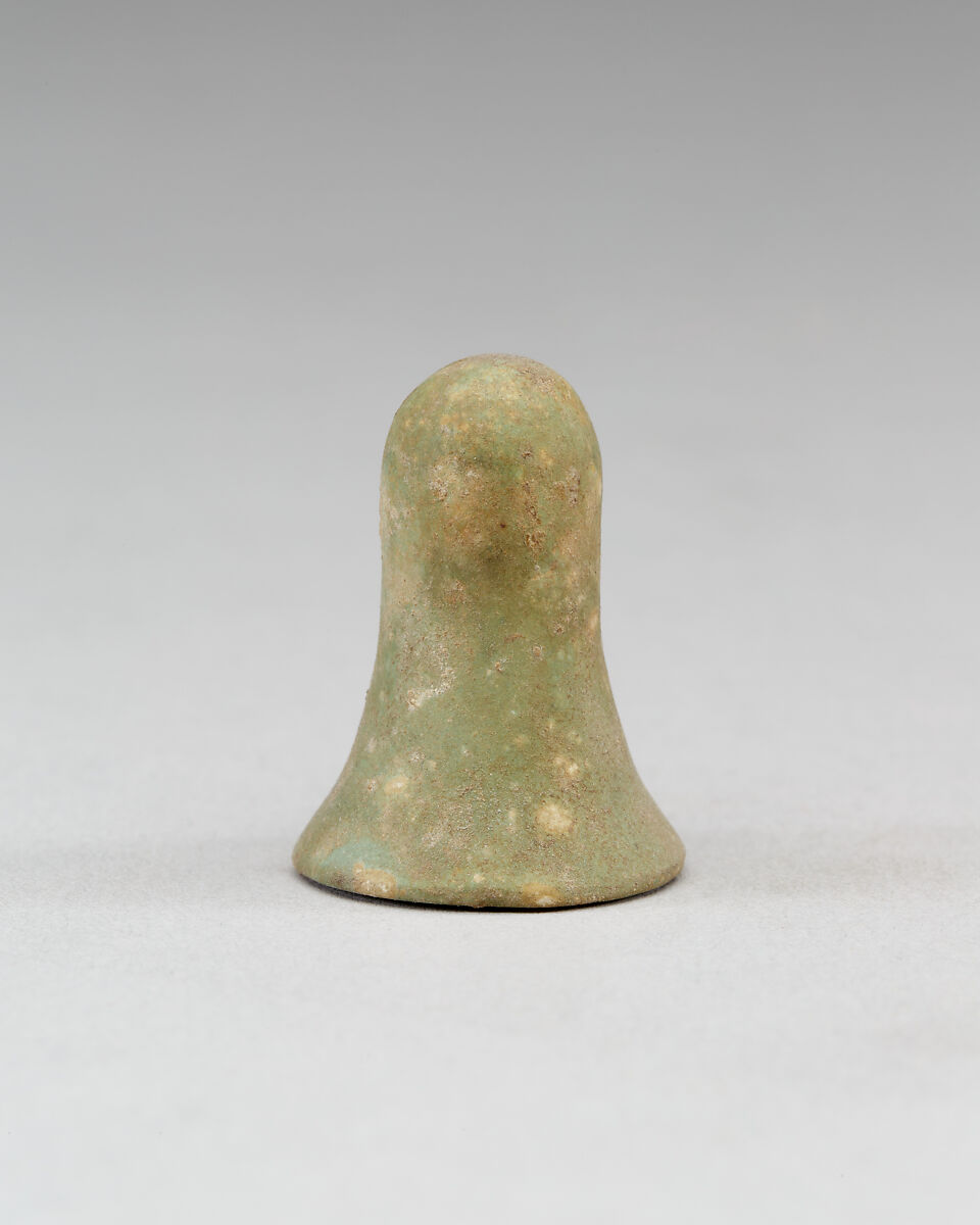 Conical Gaming Piece from Neferkhawet's Tomb, Faience 