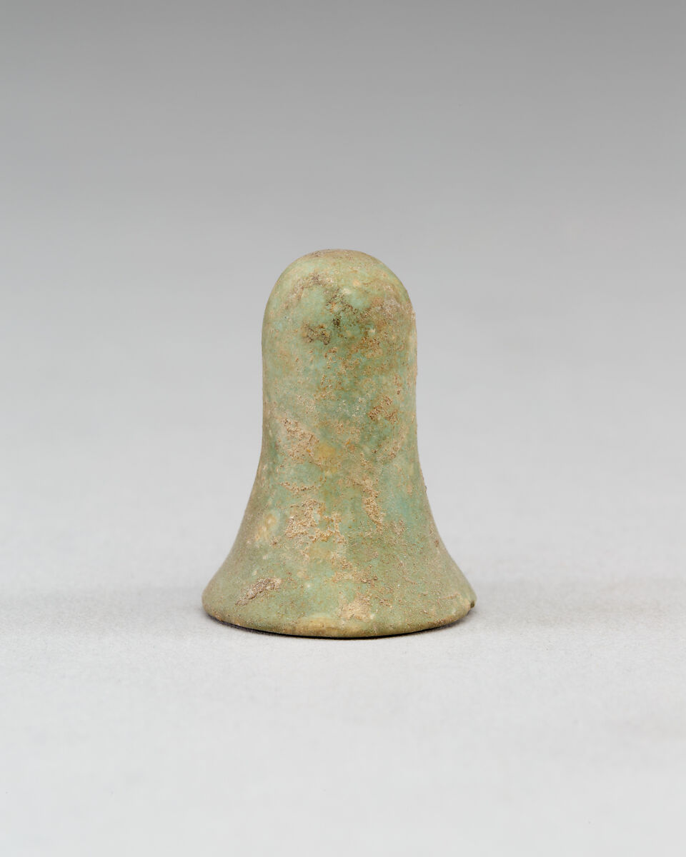 Conical Gaming Piece from Neferkhawet's Tomb, Faience