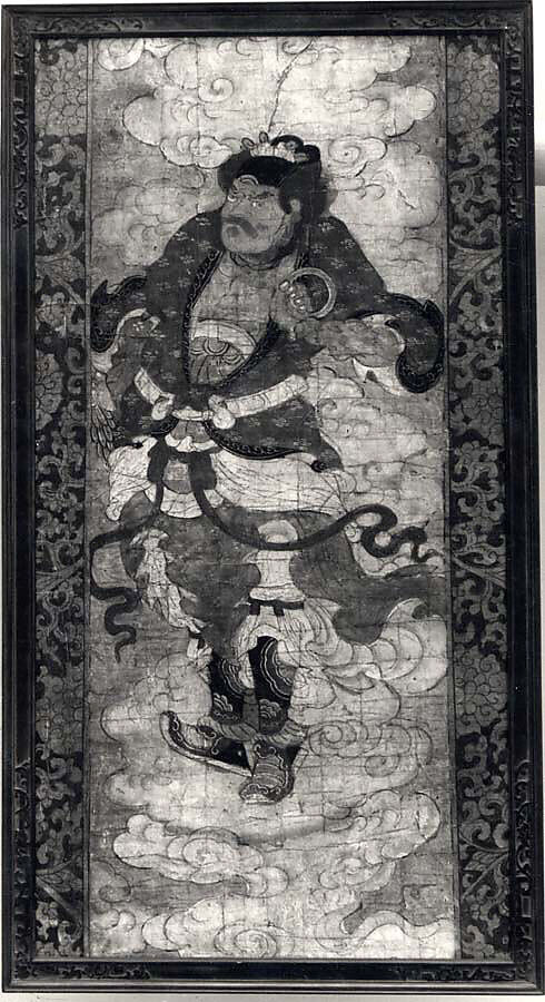 Vaisravana, Guardian of the North, Unidentified artist Chinese, 16th century, Framed painting; ink and color on paper, China (?) 