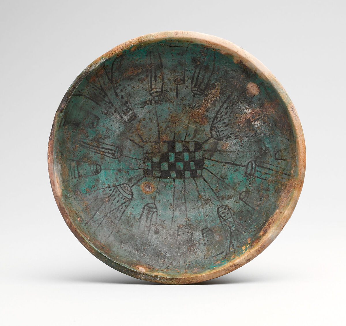 Marsh-Bowl of Rennefer, Faience, paint 