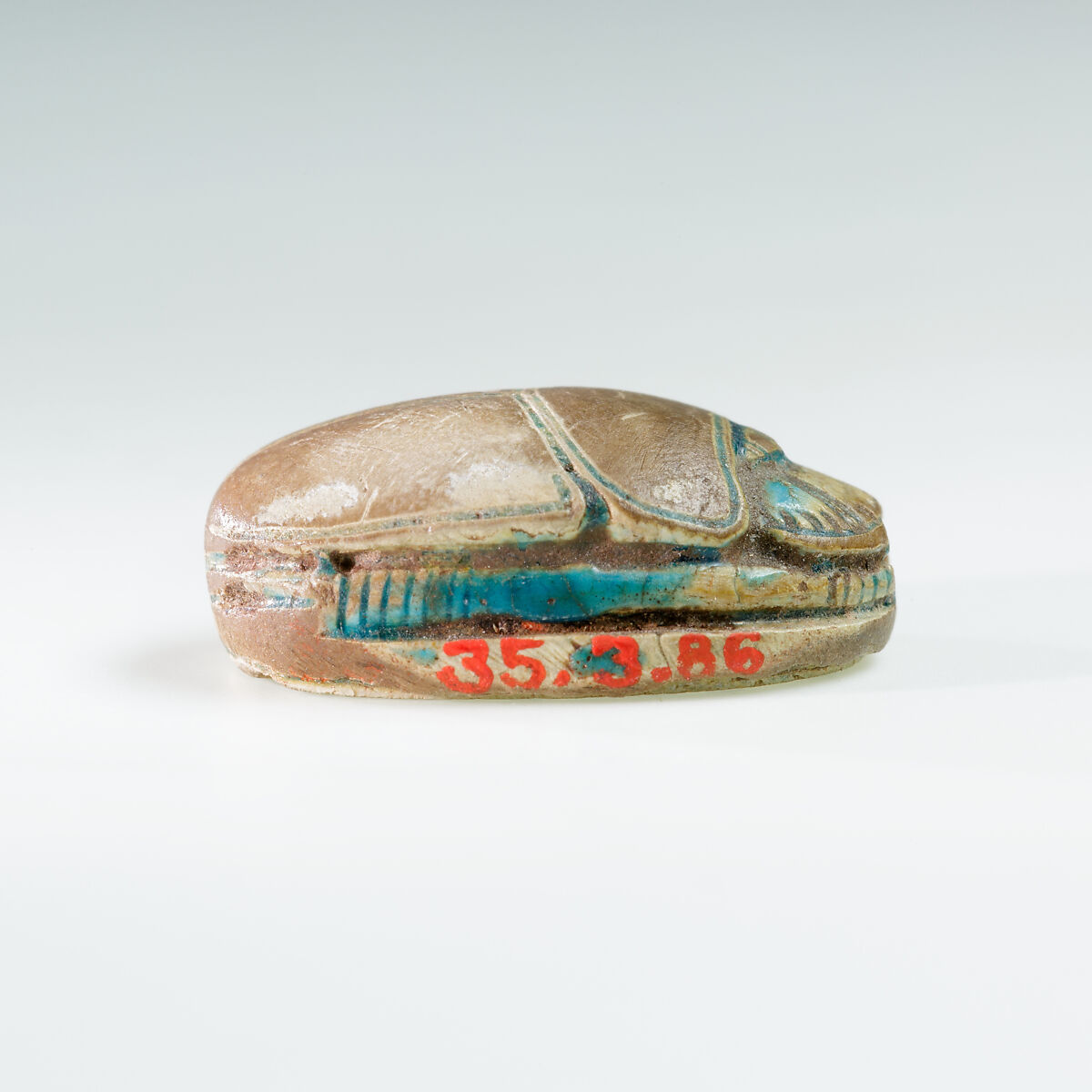 Scarab from Rennefer's Burial, Faience