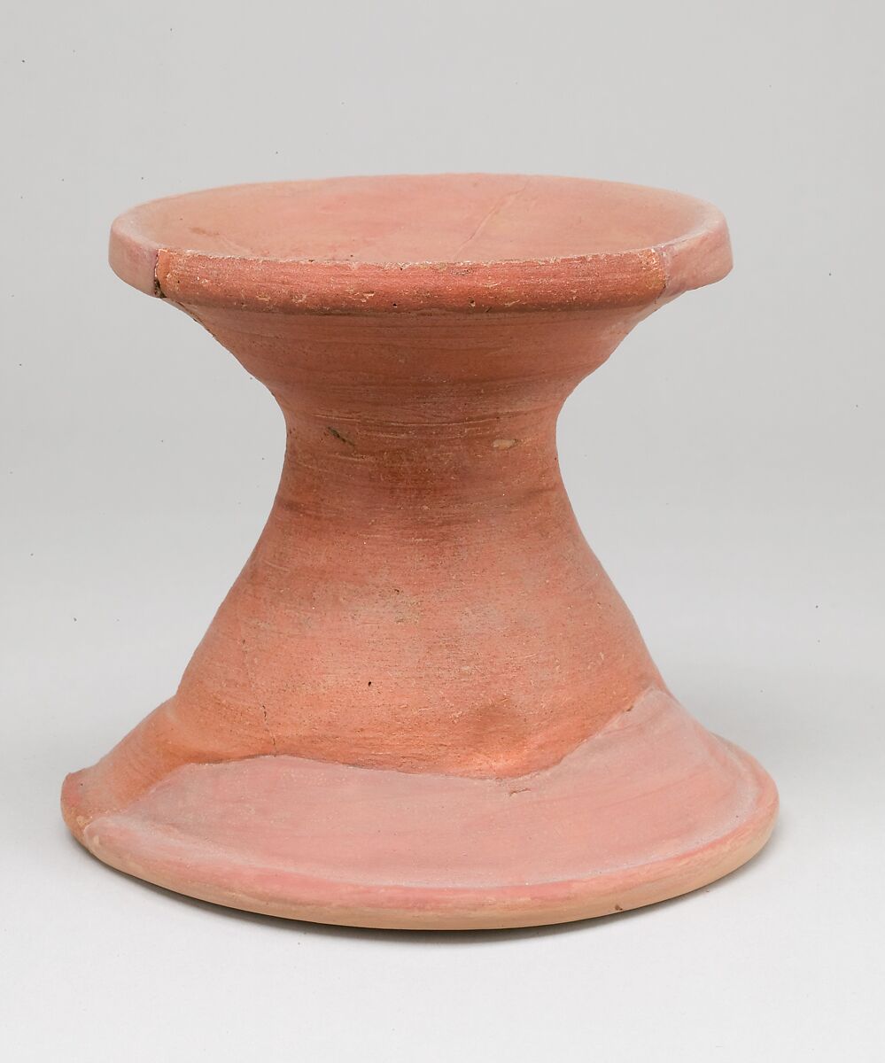 Red Ware Jar Stand from Malqata, pottery, hematite wash 