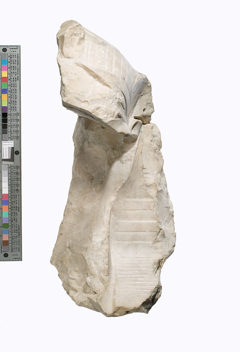 Head of Akhenaten, Indurated limestone, red paint