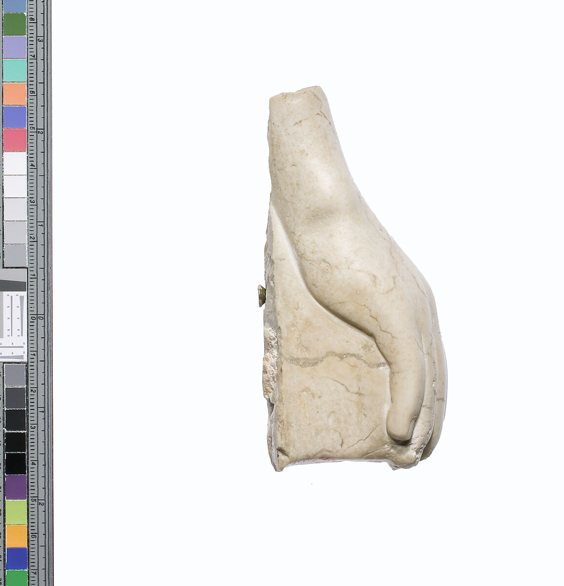 Hand, Indurated limestone