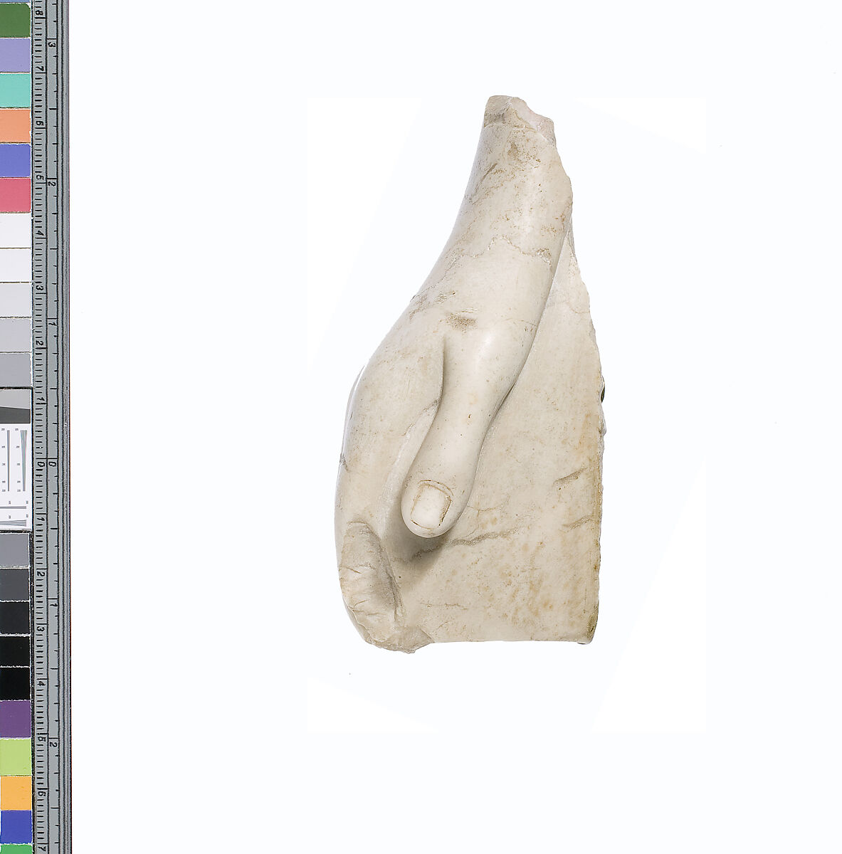 Hand, Indurated limestone