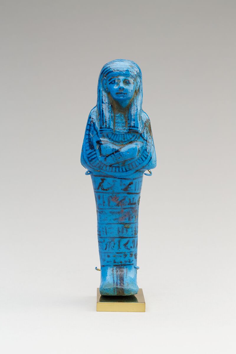 Shabti of Paser, the Vizier of Seti I and Ramesses II, Paser (vizier under Seti I and Ramesses II), Faience 