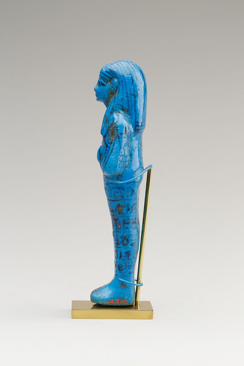 Shabti of Paser, the Vizier of Seti I and Ramesses II, Paser (vizier under Seti I and Ramesses II), Faience
