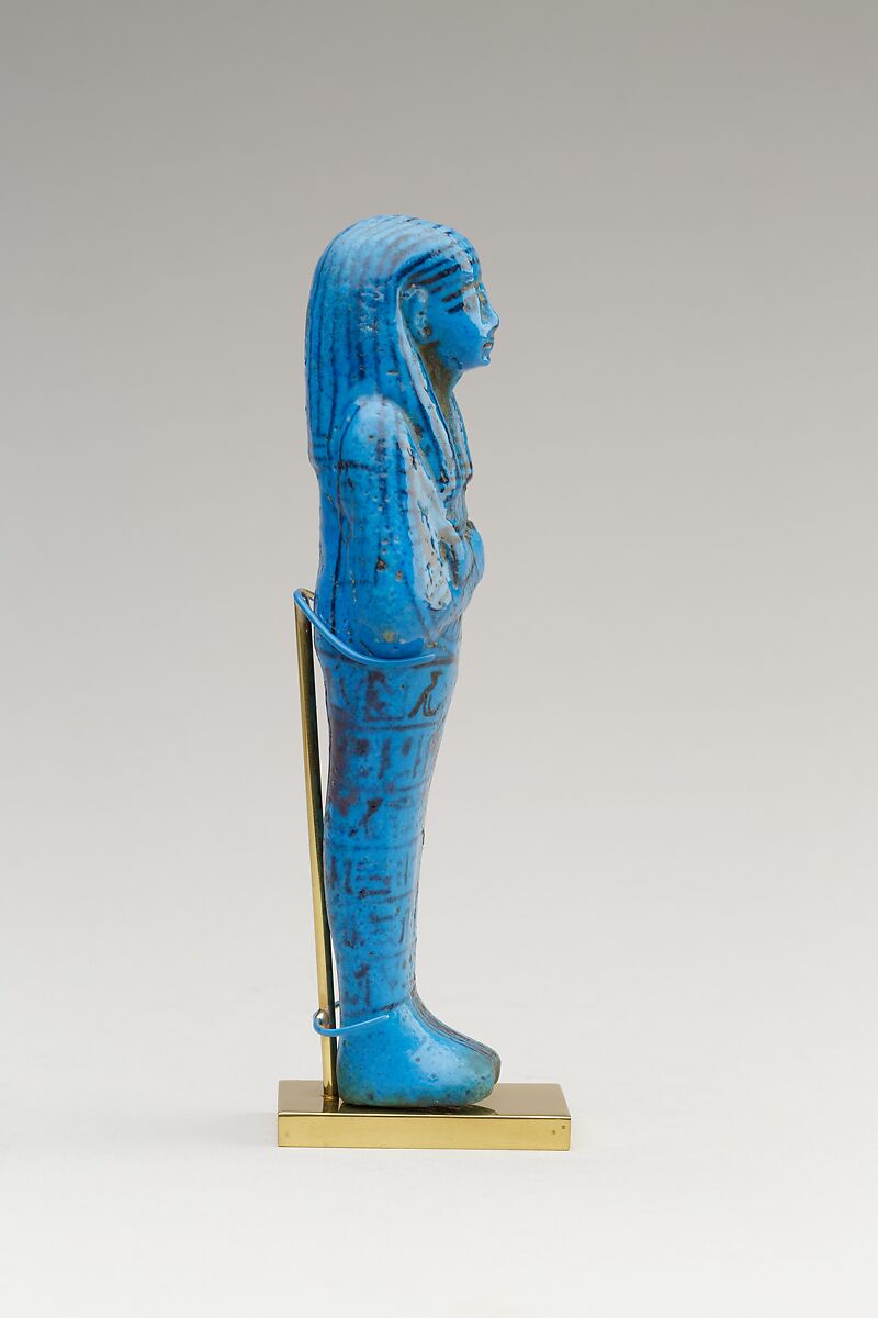 Shabti of Paser, the Vizier of Seti I and Ramesses II, Paser (vizier under Seti I and Ramesses II), Faience