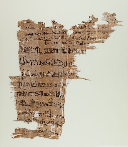 Hieratic Papyrus fragment